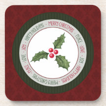 Weihnachtsstechpalmen-rote grüne Feiertags-Unterse