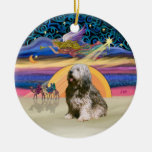 Weihnachtsstern - polnischer Tiefland-Schäferhund  Ornament