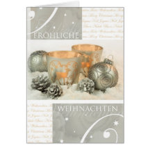 Weihnachtsstillleben  im Schnee Karten