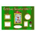 Weihnachtsstrickjacke-Party Invitation_template1 Einladungen