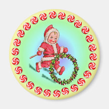 WEIHNACHTSsüßigkeit u. -STECHPALME durch SHARON SH Magnete