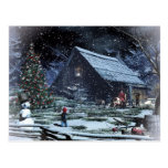 Weihnachtsszenenpostkarte
