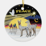 Weihnachtstaube - 2 Baby-Lamas Ornament