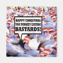 Weihnachtsvegetarier Kühlschrankmagnete