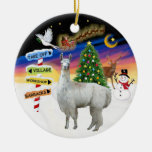 Weihnachtszeichen - Lama 12 Ornament