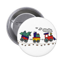 Weihnachtszug Anstecknadelbutton