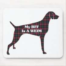 Weimaraner BESTE FREUNDIN Mousepads