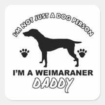 WEIMARANER Hundevatientwürfe Aufkleber