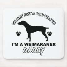 WEIMARANER Hundevatientwürfe Mousepad