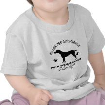WEIMARANER Hundevatientwürfe Tshirts