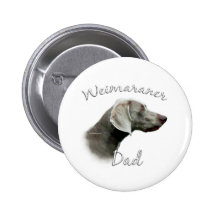 Weimaraner Vati 2 Anstecknadelbutton