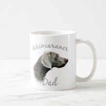 Weimaraner Vati 2 Kaffee Tassen
