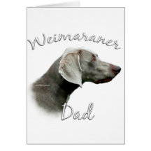 Weimaraner Vati 2 Karte