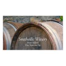 Wein-Fass-Visitenkarte