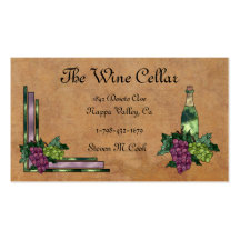 Wein oder Trauben Visitenkartenvorlage
