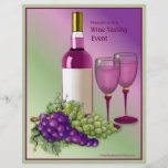 Wein-Probieren-Ereignis-Flyer
