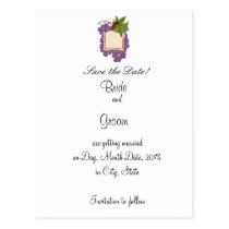Wein Themed Save the Date postkarten