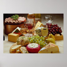 Wein- und Käse-Party Plakat
