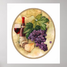 Wein und Käse Posterdrucke