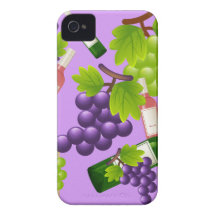 Wein und Trauben iPhone 4 Case-Mate Hülle