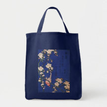 Weinende Kirsche und Bullfinch, Hokusai Einkaufstasche