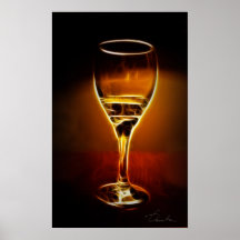 Weinenergie innerhalb des Weinglases Plakat