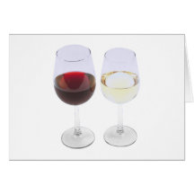 Weingläser Wein Gläser glasses of wine Grußkarte