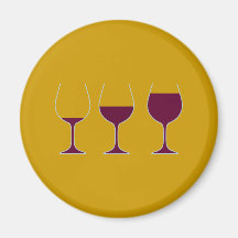 Weingläser Wein Gläser glasses of wine Kühlschrankmagnete