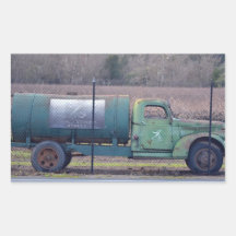 Weinkellerei-LKW Rechrteckaufkleber