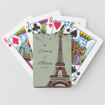 Weise Eiffel-Turm-Gastgeschenk Hochzeits-Spielkart