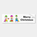 Weise-Kinder, MerryChristmas Auto Aufkleber