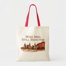 Weise Männer suchen ihn noch, Weihnachten Leinentasche