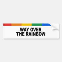 Weise über dem Regenbogen Auto Sticker