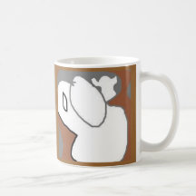 Weiß Kaffee Haferl