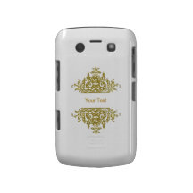 Weiß und Goldbarocker BlackBerry-Kasten Blackberry Hüllen