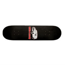 weiß und nerdy personalisiertes skateboard