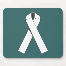 Weiße Bewusstseins-Band-Produkte Mousepad