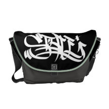 Weiße Botetasche der Artmarkierungs-Graffiti Kurier Tasche