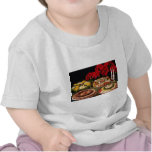 Weiße Feiertags-Party-Behälter-Blumen Tshirt