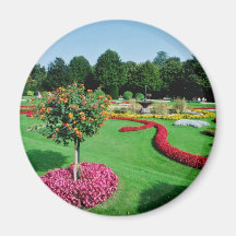 Weiße formale Gärten, das Palmery, Wien-Blumen Kühlschrankmagnete
