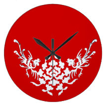 WEISSE GREIFE, rot Uhr