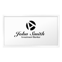 Weiße Grenzinvestmentbanker-Visitenkarte