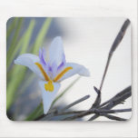 Weiße Iris Mousepad