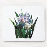 Weiße Iris Mousepad