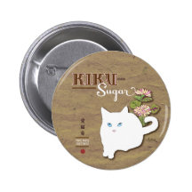 Weiße Katze Anstecknadel