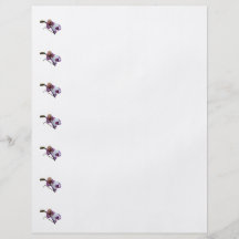 Weiße Orchideen mit magentarotem Rand Flyer