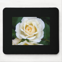 Weiße Rose Mousepad