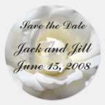 Weiße Rose, Save the Date Aufkleber