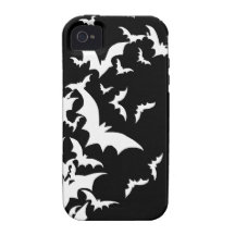 Weiße Schläger auf Schwarzem iPhone 4/4S Case