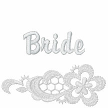 Weiße Spitze-Hochzeit - Braut